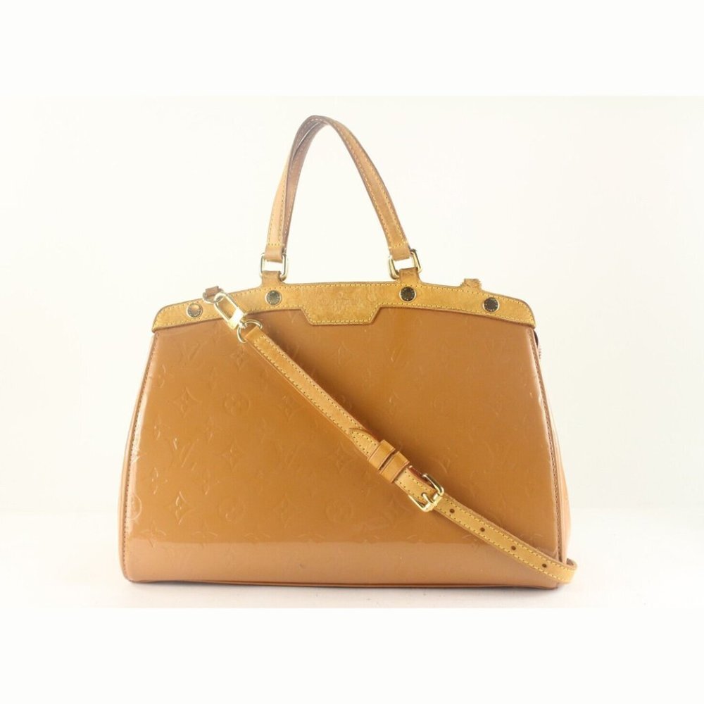 Louis Vuitton Nude Monogram Vernis Brea Tote 2way with Strap 9LK725K